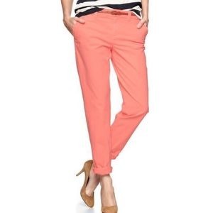 Pink gap khakis